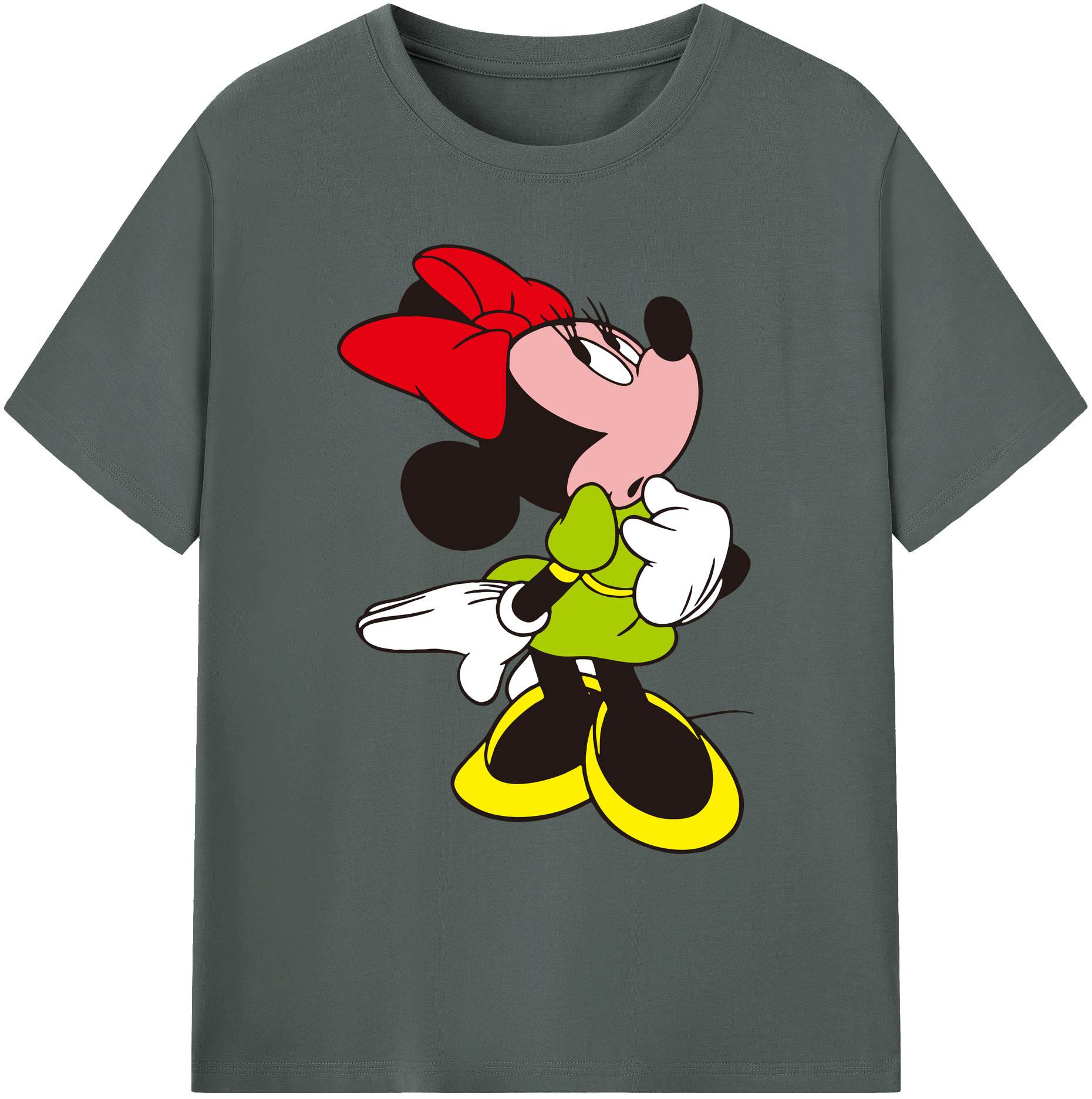 ミッキーマウス Mickey Mouse 綿100％ メンズ半袖Tシャツ｜肌触りやわらか＆通気性